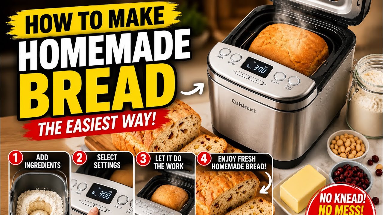 The Easiest Way to Make Bread at Home with the help of Cuisinart Bread Maker