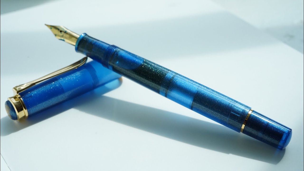 펠리칸 M200 골든 라피스 만년필ㅣPelikan M200 Golden Lapis Fountain Pen