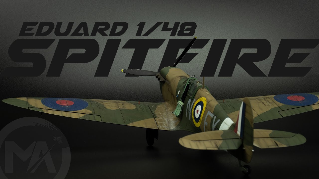 | ПОЛНАЯ СБОРКА | Eduard 1/48 Spitfire Mk.Ia RAF — модель самолёта