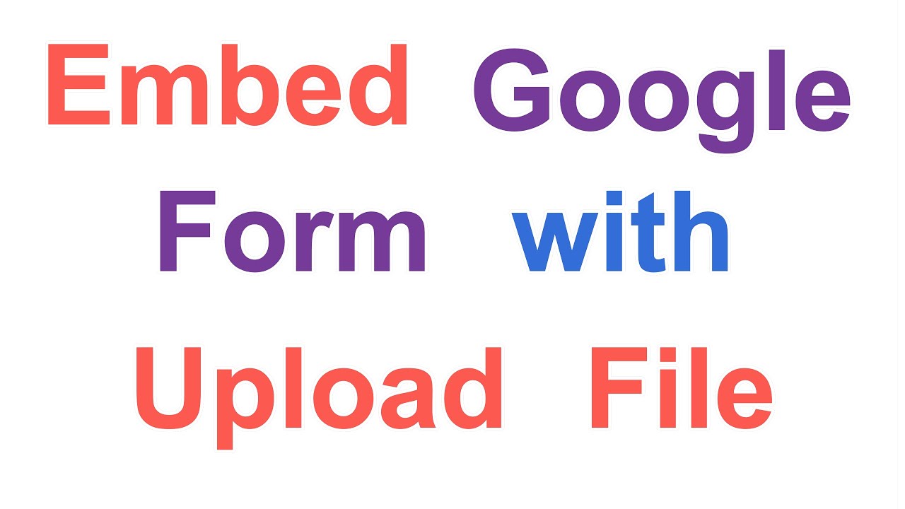 How to Embed Google Forms with File Uploads on Moodle