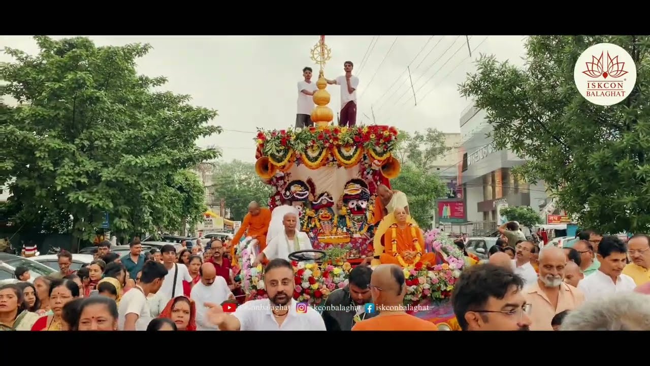Balaghat Sri Jagannath Rath yatra // 2025 4K ￼ video ￼// ISKCON Balaghat