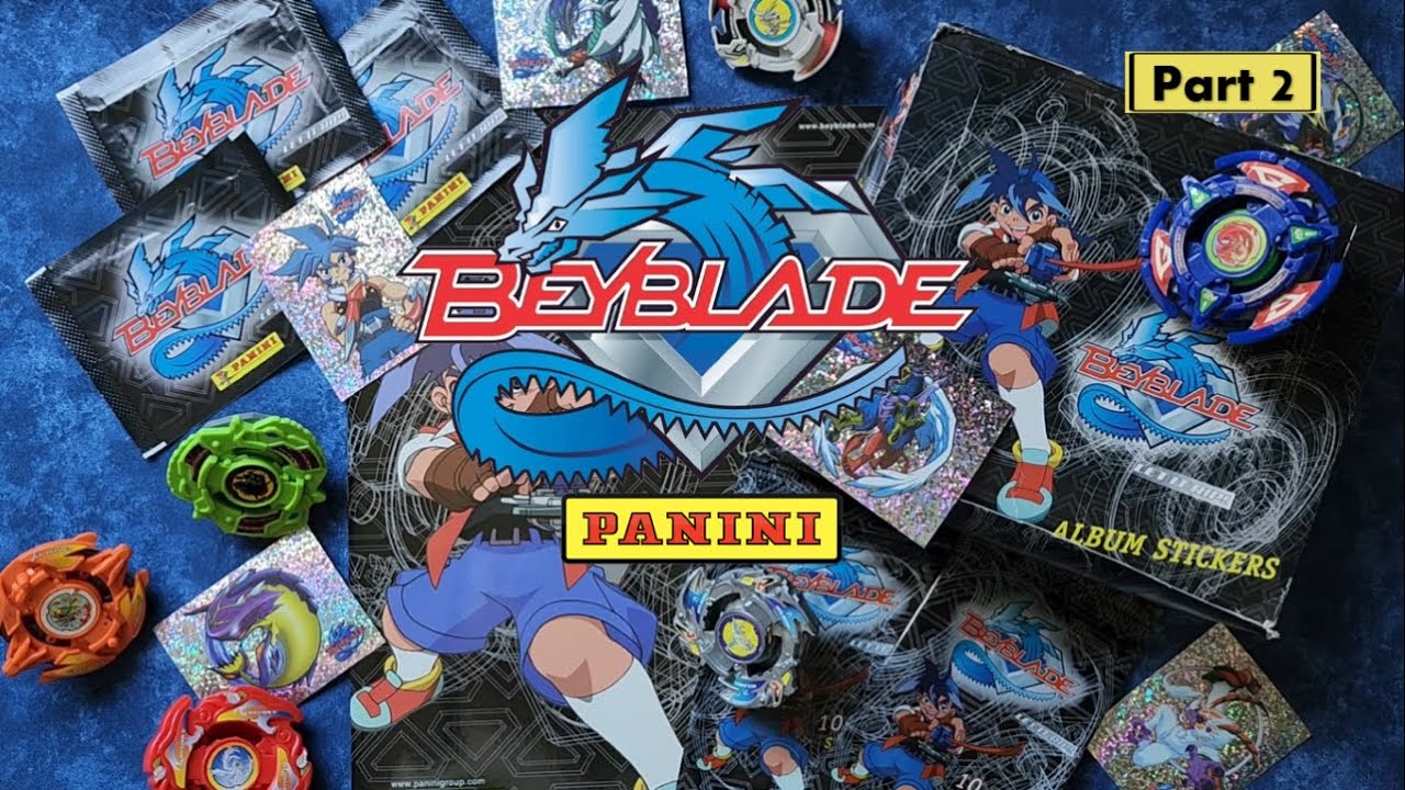 Rare Vintage Beyblade 2003 Let It Rip! Panini Sticker Album #beyblade #notalking #stickingtogether