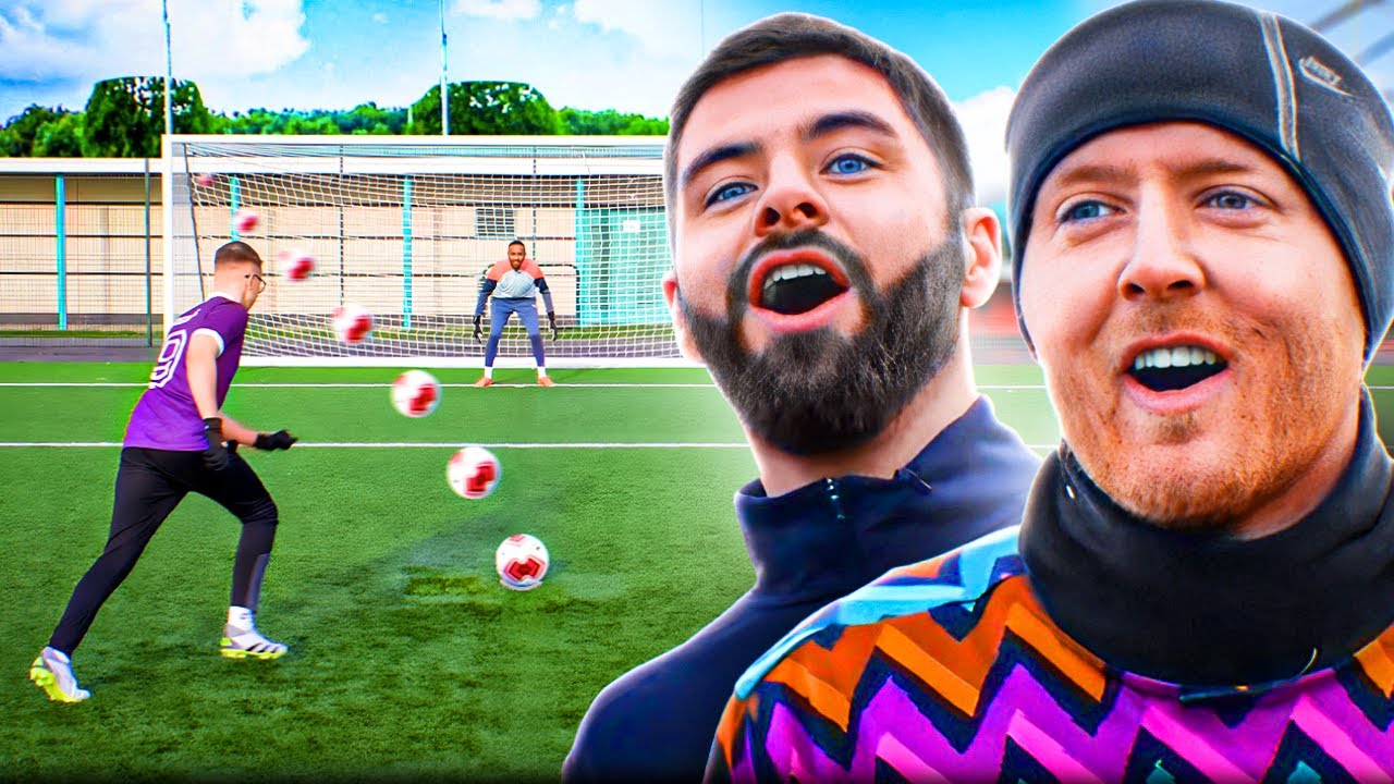 We Challenge Each Other To A PRO Footballer Competition...