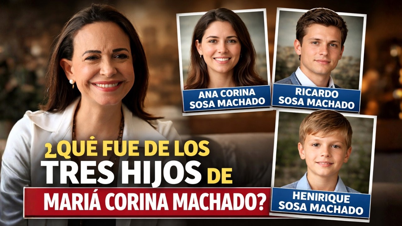 ¿Qué fue de los tres hijos de María Corina Machado?