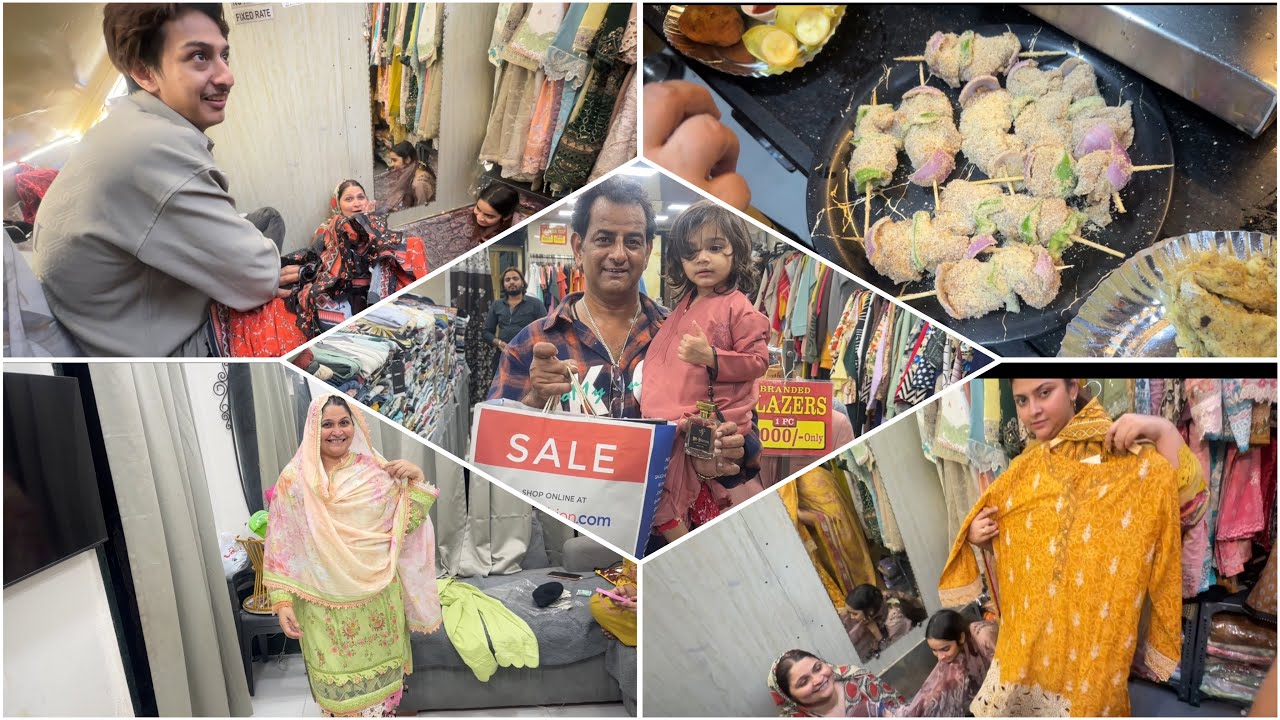 Ramzan special chicken kandi fir ham gay shopping iffu ke li both ache collection the mene bhi li ??