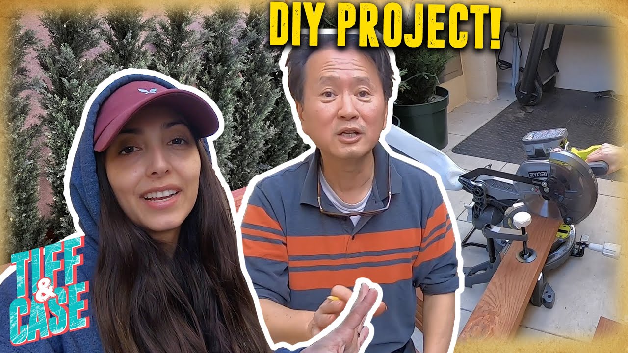 First time using a POWER SAW for a DIY project!