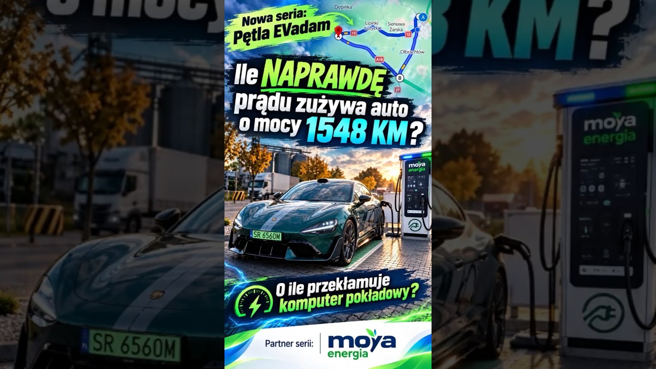 Ile naprawdę zużywa prądu 1548 koni mechanicznych w Xiaomi SU7 Ultra. Pętla EVadam odcinek 1.