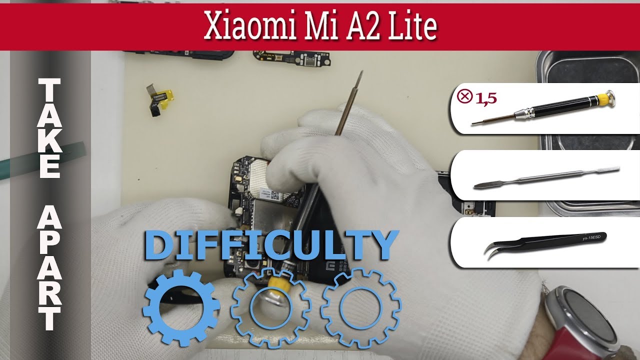 Как разобрать 📱 Xiaomi Mi A2 Lite M1805D1SG Разборка и ремонт