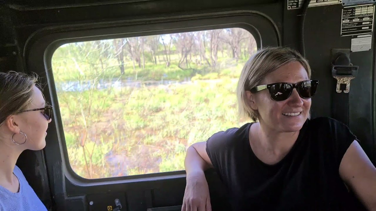 Hägglund in rough country and swamp near Walgett, NSW, Australia