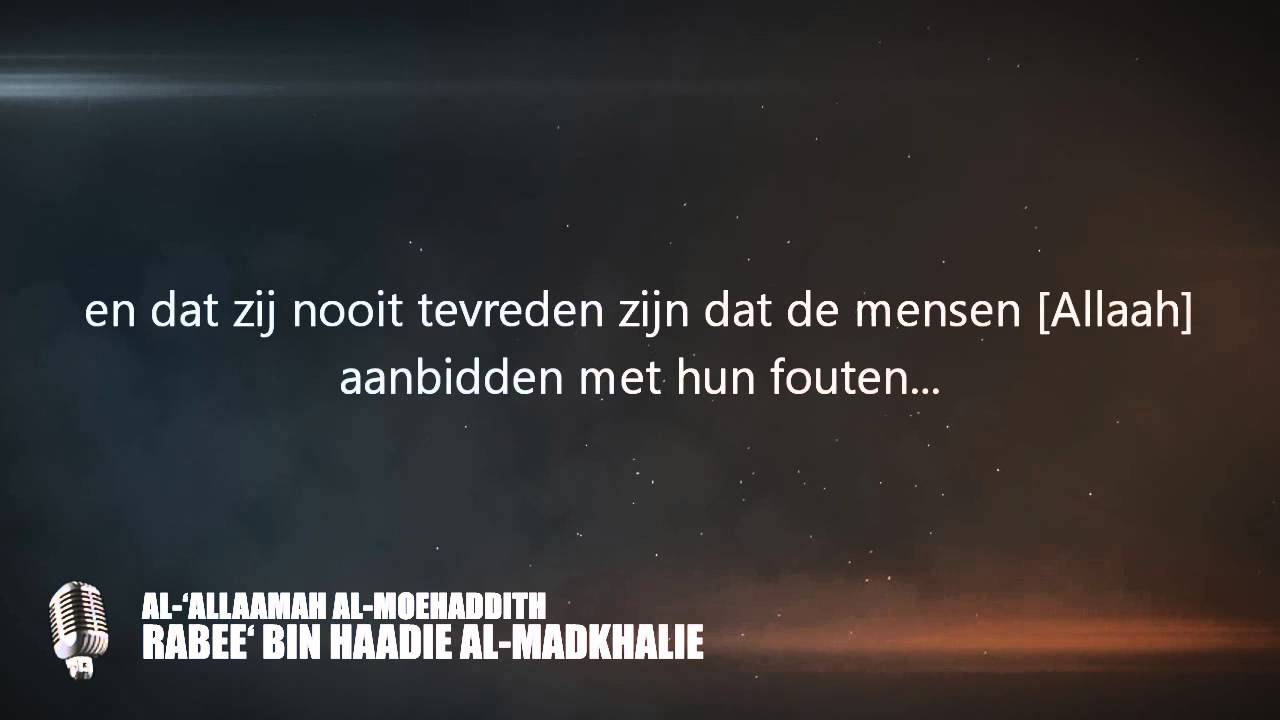 Het verschil tussen de mensen van Leiding en de mensen van begeerten! - Shaykh Rabee´ al-Madkhalie
