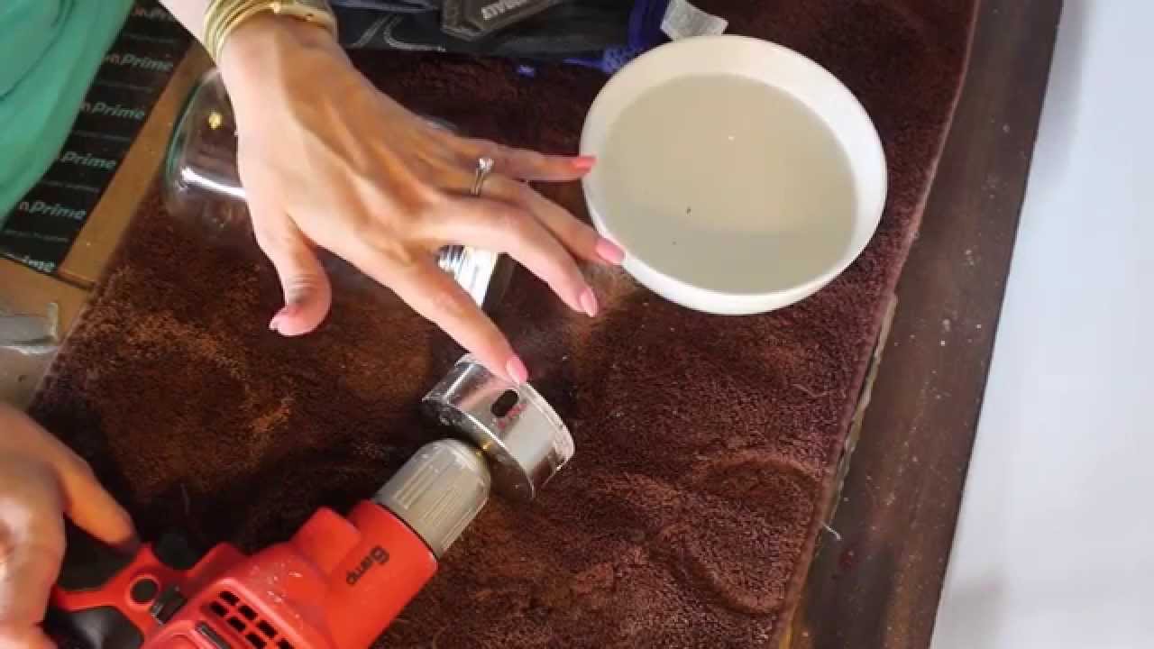 How To Cut A Hole In A Mason Jar