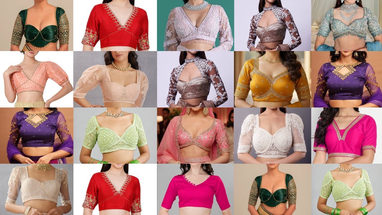 ✨Latest Simple Front Neck Designs for Blouse 2026 | Front Side Blouse for Saree | New Neck Patterns