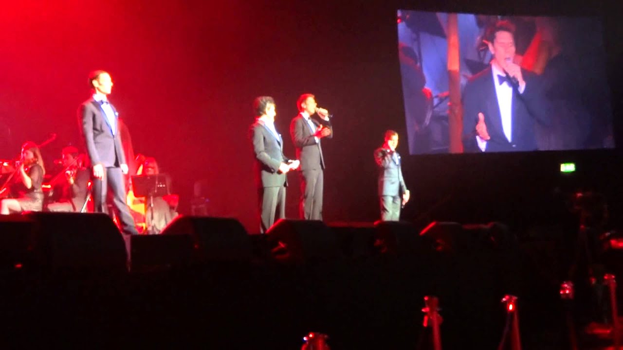 IL Divo  In Dublin Seb's funny speech at the start & I will always love you