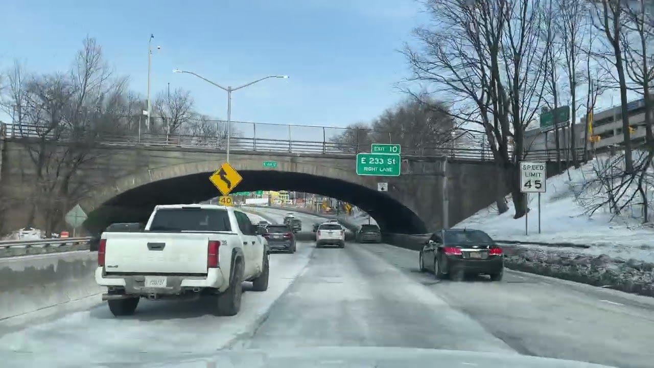 WWG 4K Drive🥶: NYC Bronx, Allerton / NY Westchester, Mt. Vernon - Bronx River Pkwy 2026-02-7