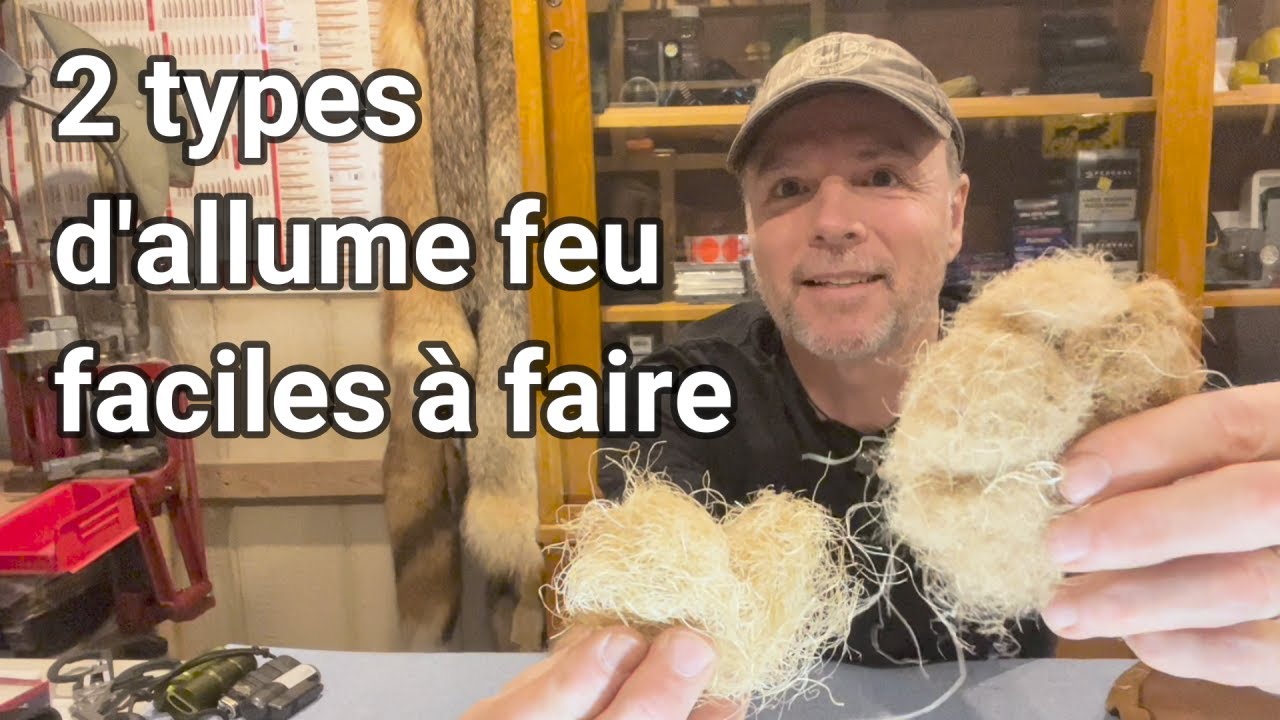 2 types d'allume feu faciles à faire.