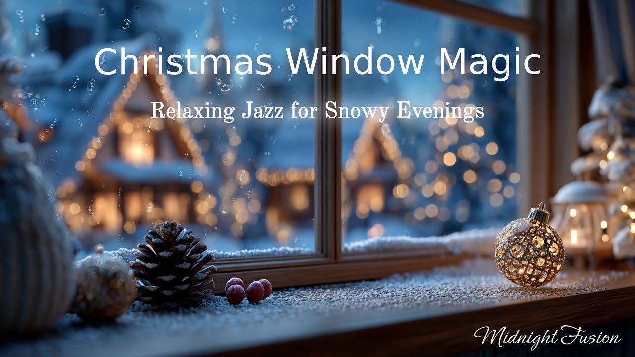 Christmas Window Magic | Relaxing Jazz for Snowy Evenings