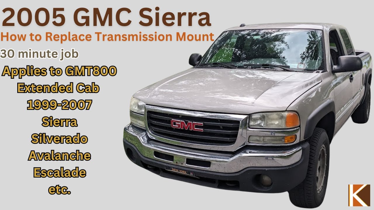 How to Replace Transmission Mount | 99-07 Sierra Silverdo 1500 GMT800 EASY!!