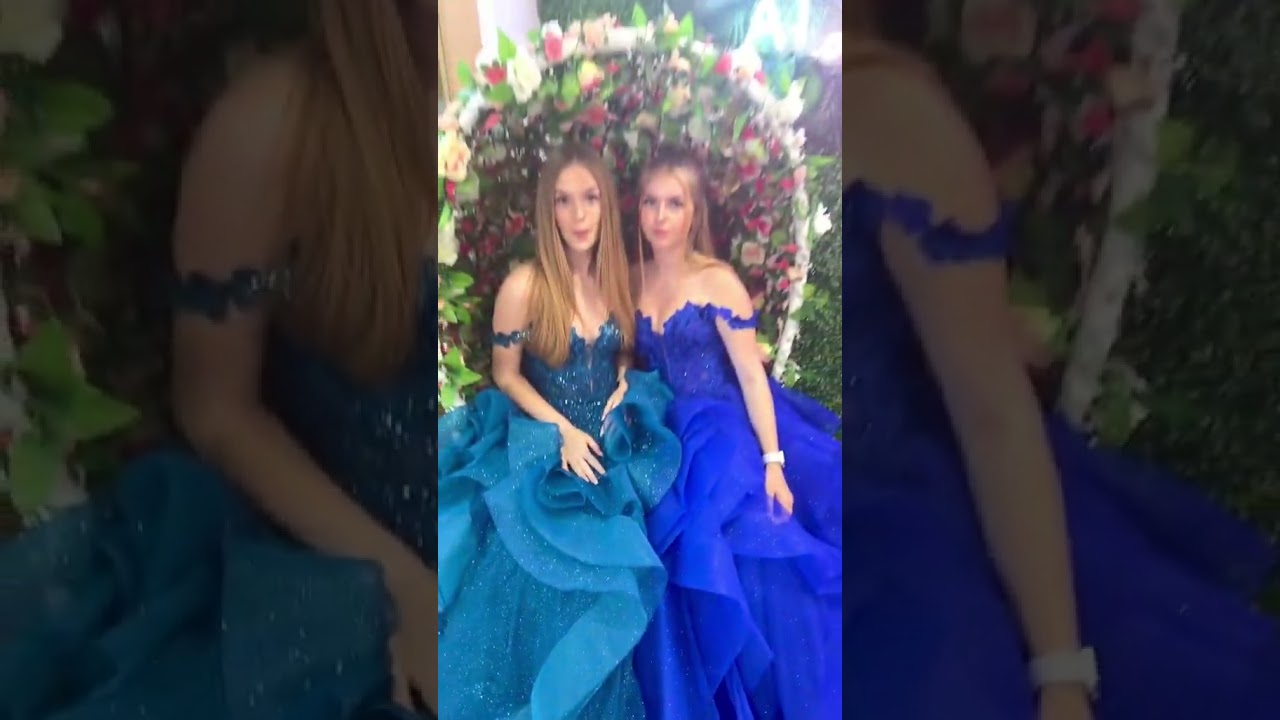 Glitter Tulle Prom Dress w/ Detachable Off Shoulder Straps, Sequin Corset Bodice & Ruffle Skirt