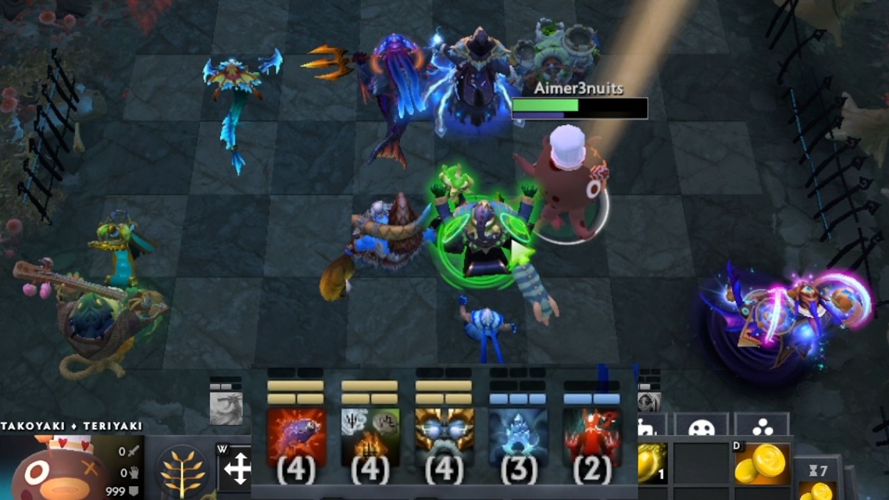 4elemental 4naga 4god ft. ravage3 - Dota Auto Chess DAC