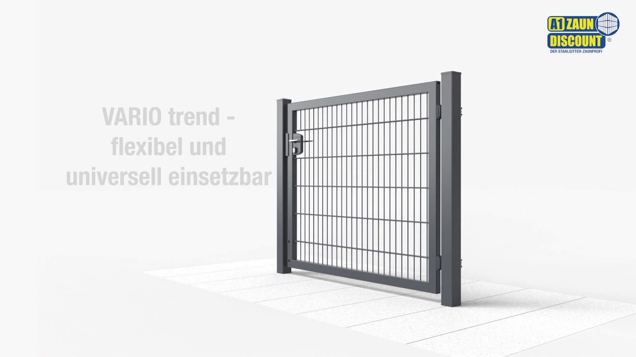 VARIO trend - Montageanleitung für ein hochwertiges Gartentor.