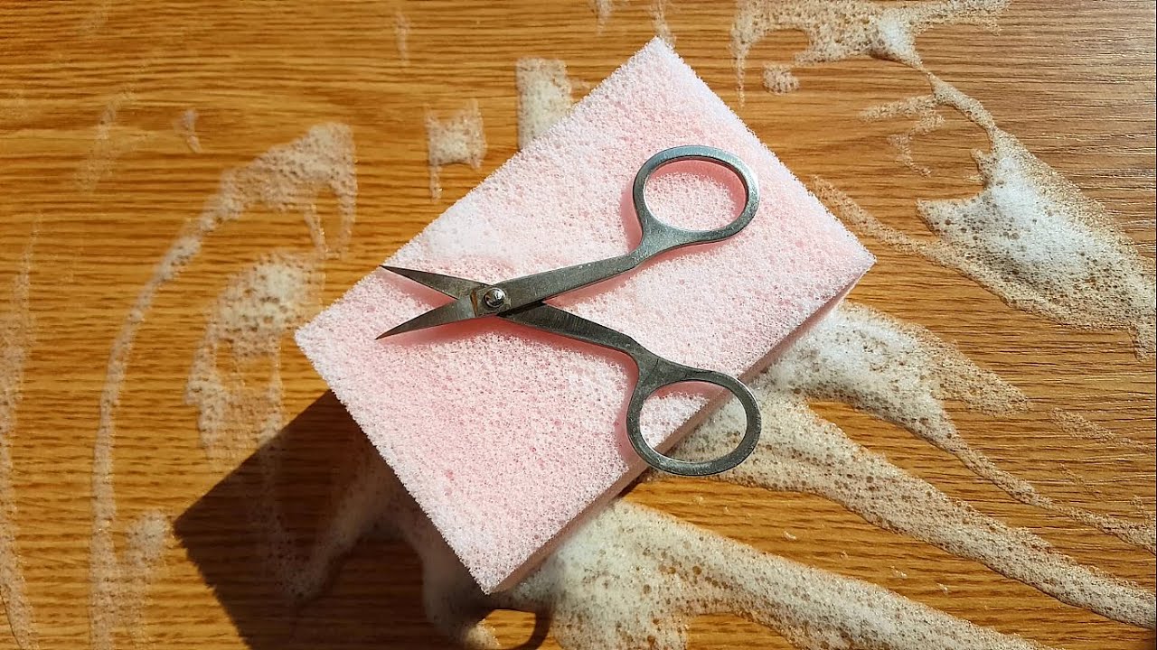 Soapy sponge scratching/cutting & ripping |WATCH IN HD| ig @asmr_by_ann