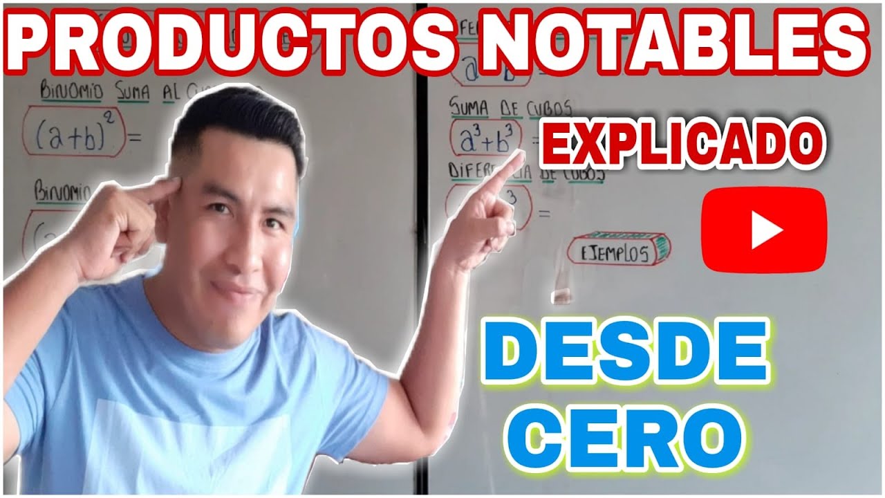 COMO APRENDER PRODUCTOS NOTABLES DE FORMA SENCILLA - ejercicios resueltos en cada caso.