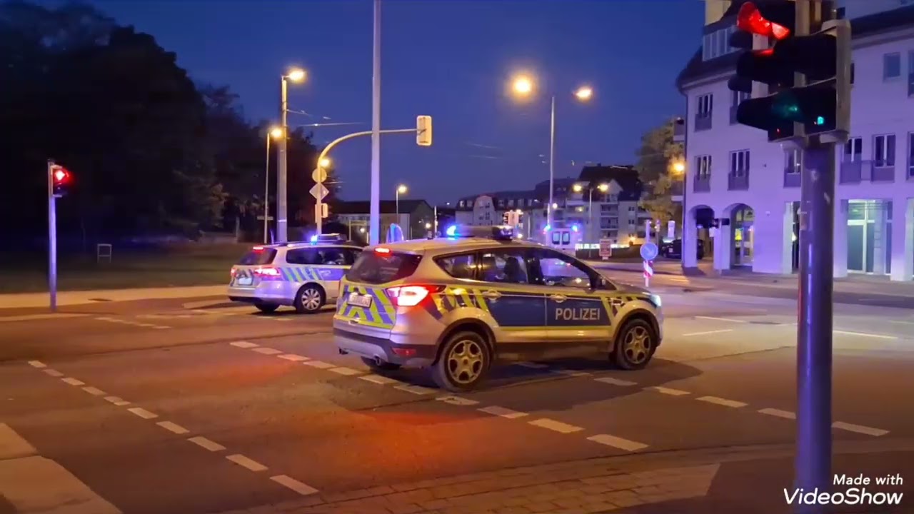 Polizeieinsatz  zur Absicherung einer Montags Demonstration in Halberstadt am 13,10,2025