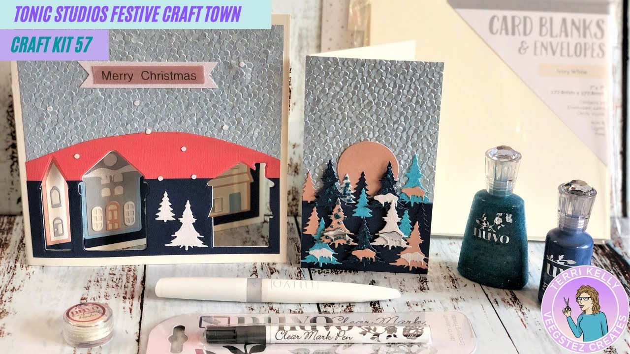 Tonic Craft Kit 57 Festive Craft Town - Unboxing and Project Inspiration