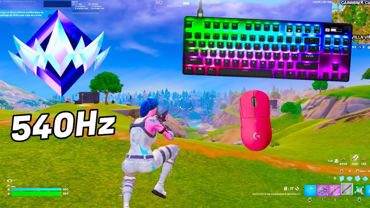 SteelSeries Apex Pro TKL ASMR 😴 Solo Gameplay 🏆 Satisfying Keyboard Fortnite 360 FPS 4K