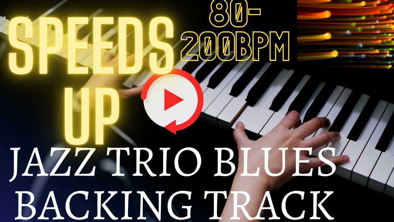 Bb Jazz Blues Backing Track (speeds up) 80-200bpm (No piano) 21 min