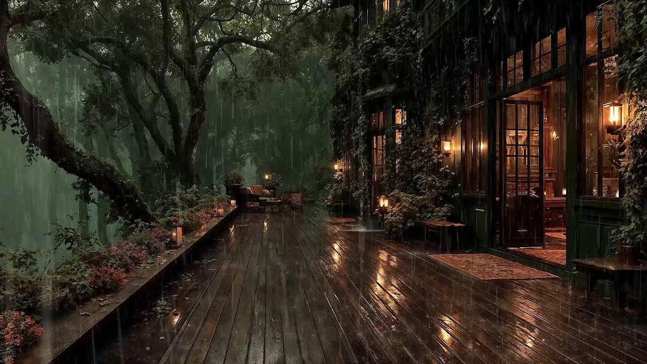 Звуки дождя для глубокого сна 🌧 Спокойный белый шум грома