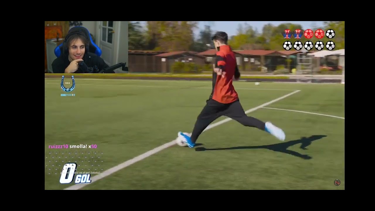 BLUR REAGISCE ALLA 100 TIRI CHALLENGE DI RIMOLDIGNO⚽🤣