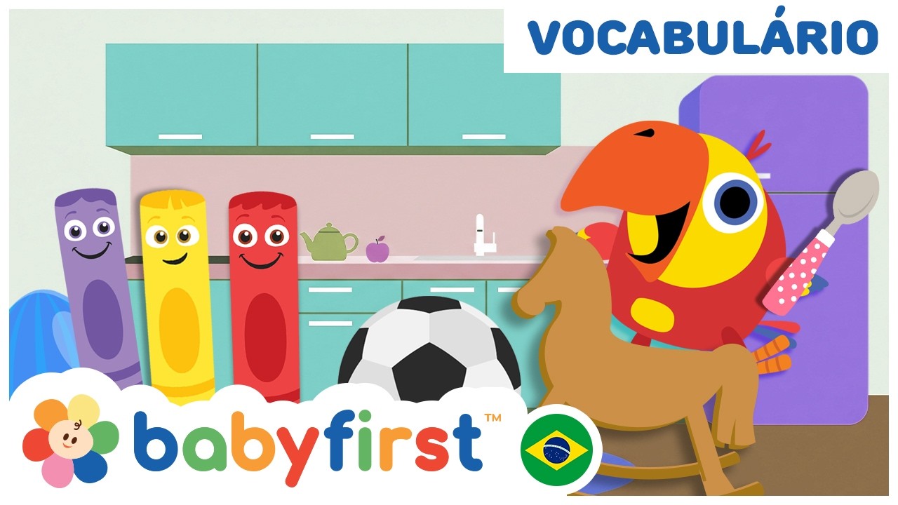 Aprenda Palavras Novas com o Larry! | Vocabulário Divertido para Crianças | BabyFirst Brasil