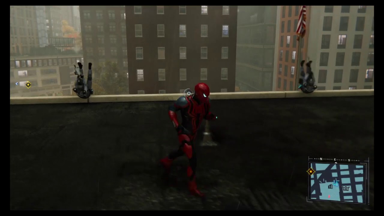 Spiderman PS4 free fall glitch