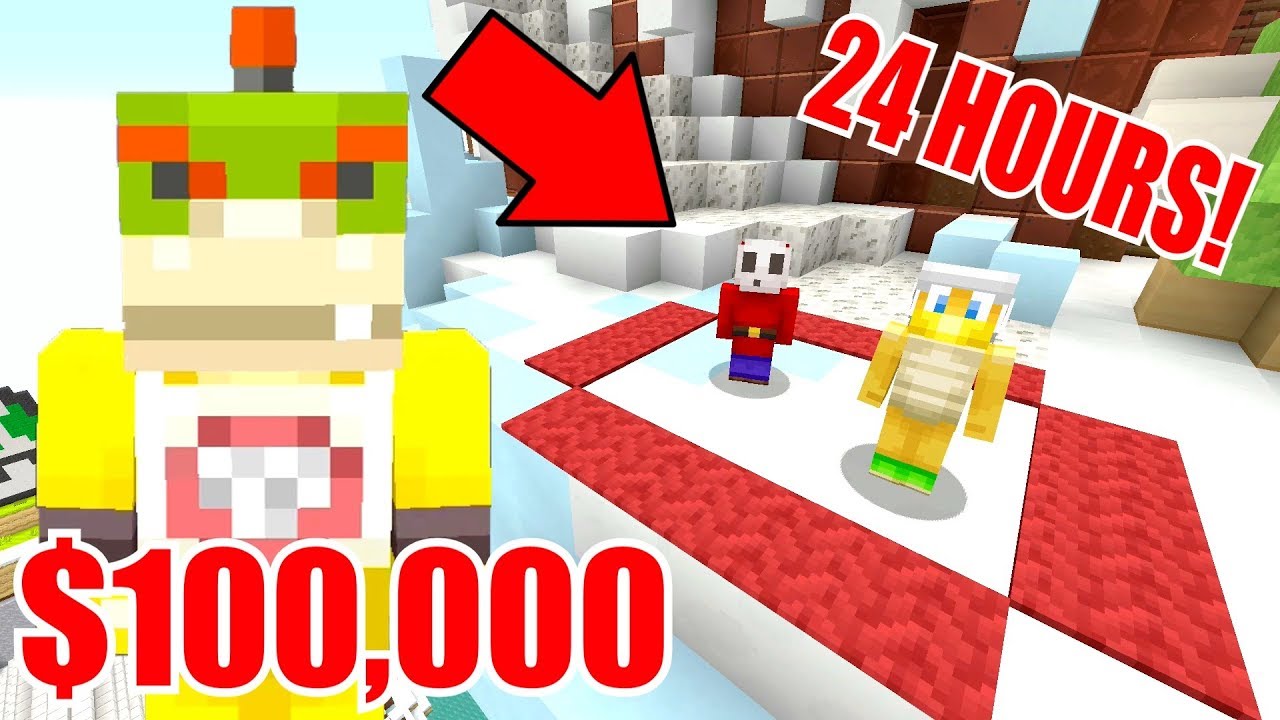 Minecraft | Nintendo Fun House | Last One To Leave The Circle Wins $100,000 *24 HOURS!* [402]