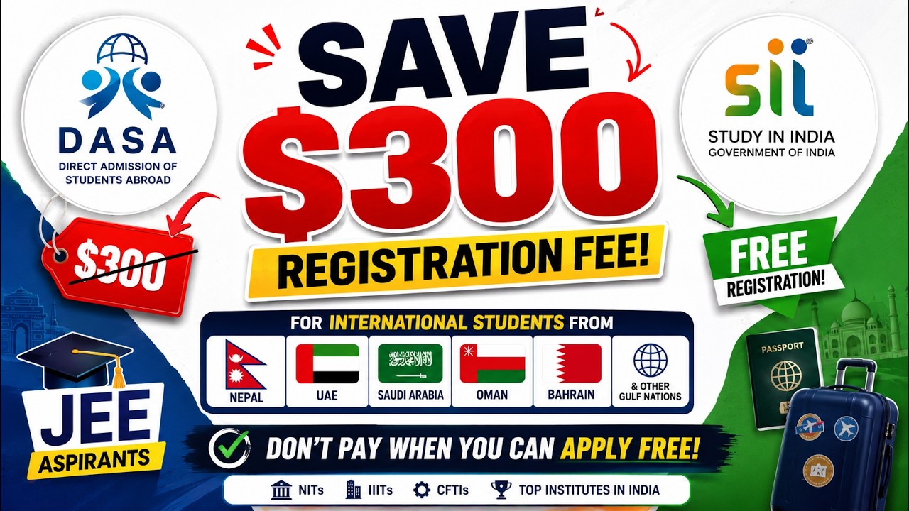 DASA Charges $300 😳 But You Can Apply FREE? | NRI, OCI & International Students Must Watch!