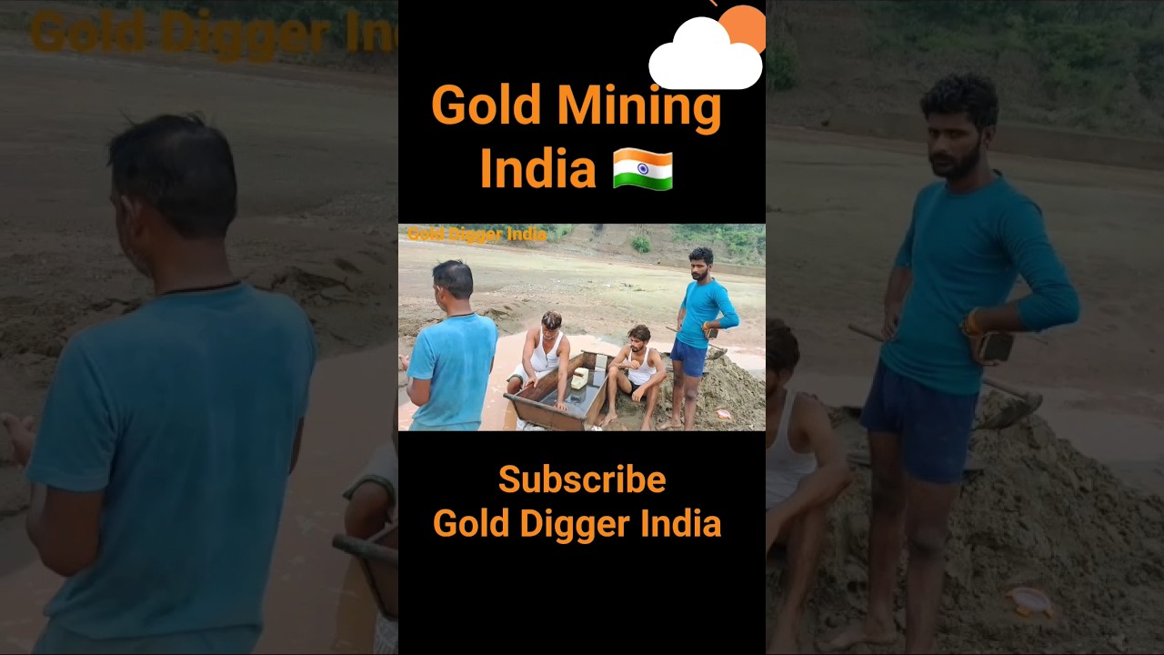 Gold Mining in india 🇮🇳 Golden River 10 #gold #shorts @golddiggerindia