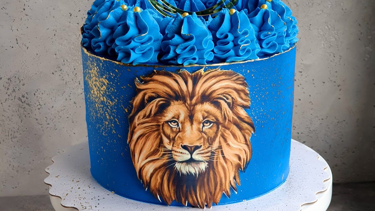 Decor cu desen pe pasta de zahar