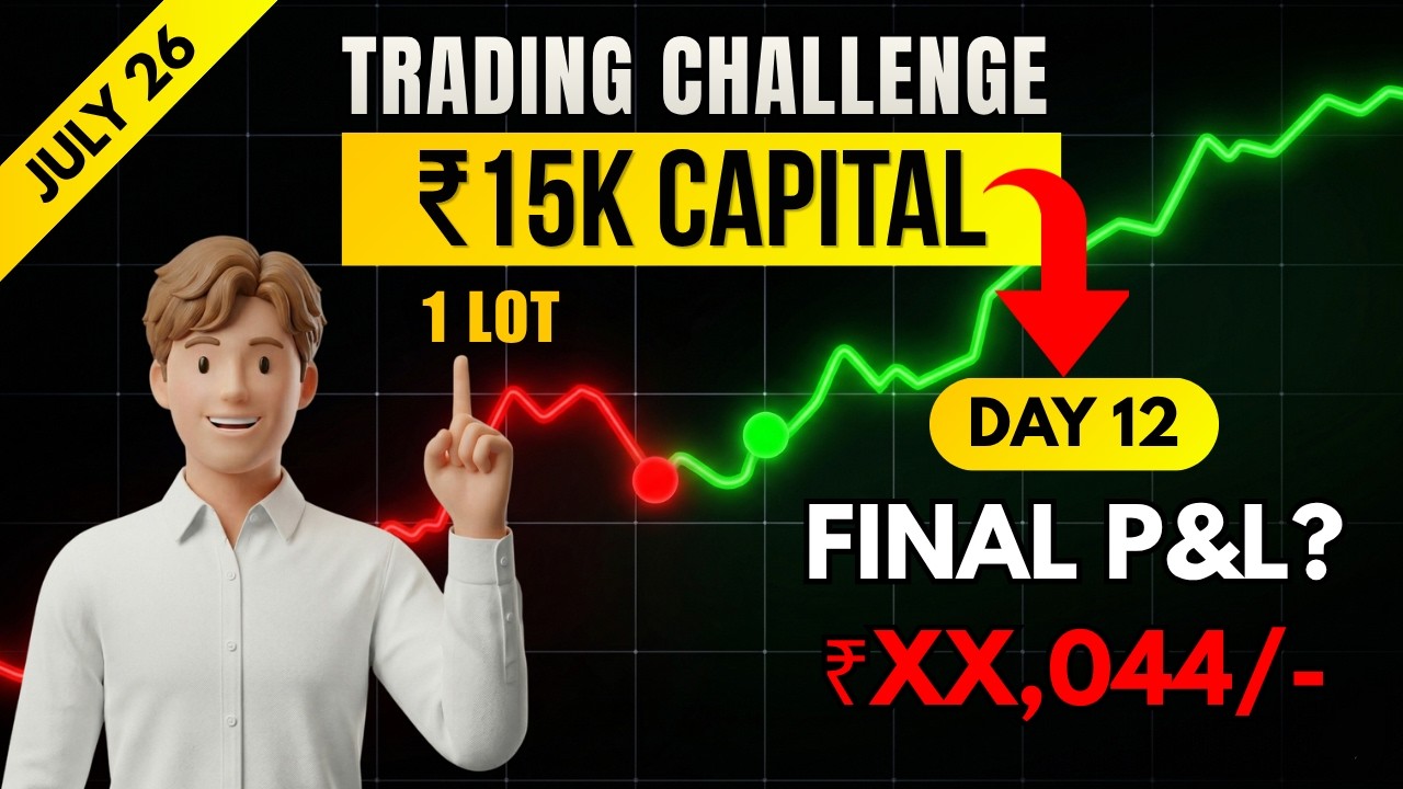 #day12🔥 1 Lot Nifty Options Trading Challenge | July 2026 | Intraday Trading Today ✅#nifty #trading
