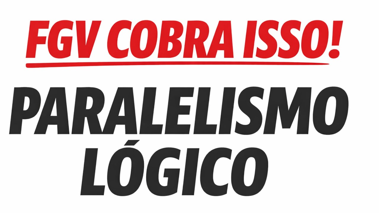 🔥FGV 2025 | A Lógica por trás da estrutura do texto | TJ RS | QUESTÃO 33