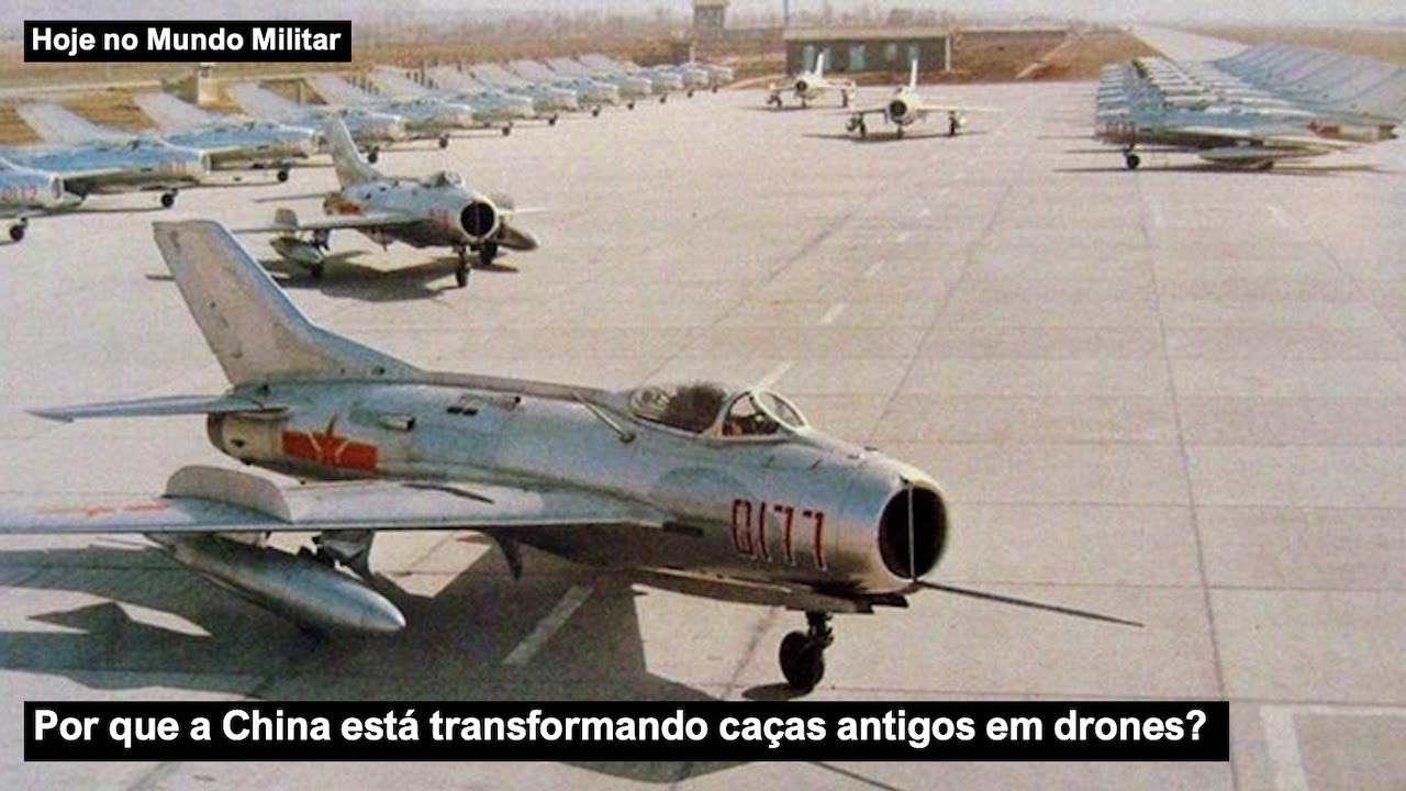 Por que a China está transformando caças antigos em drones?