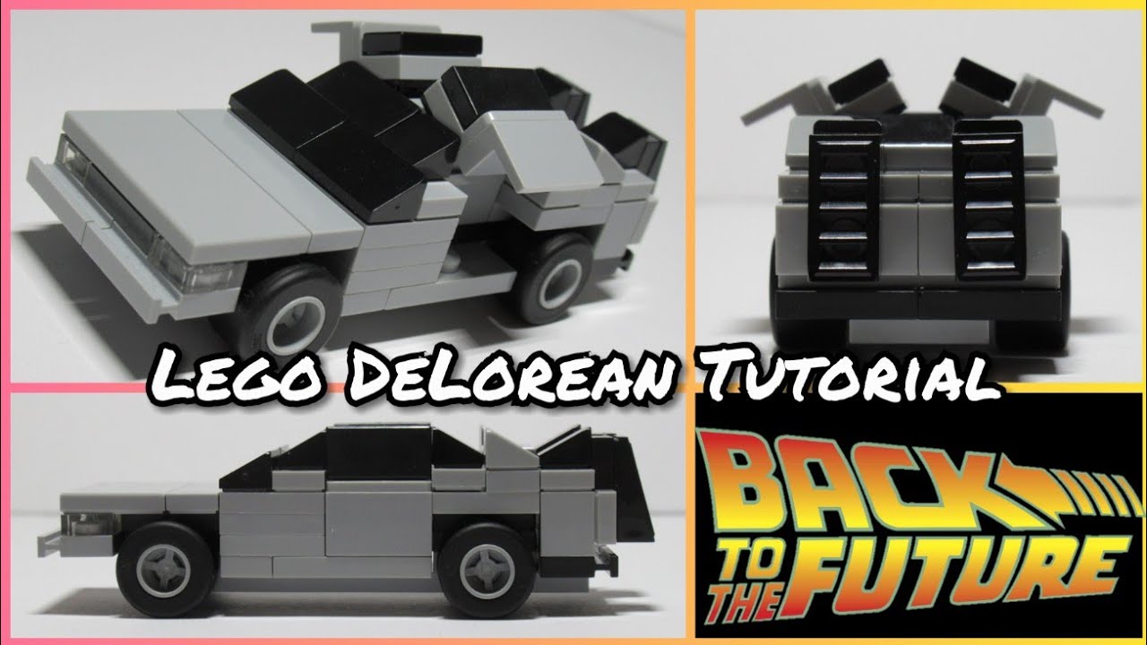 Lego DeLorean Time Machine Tutorial (MOC)