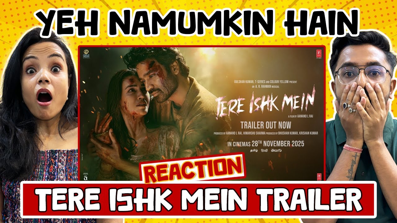 Реакция на трейлер Tere Ishk Mein: Дхануш, Крити Санон 😵🔥 | А.Р. Рахман | Ананд ЛР | Бхушан К.