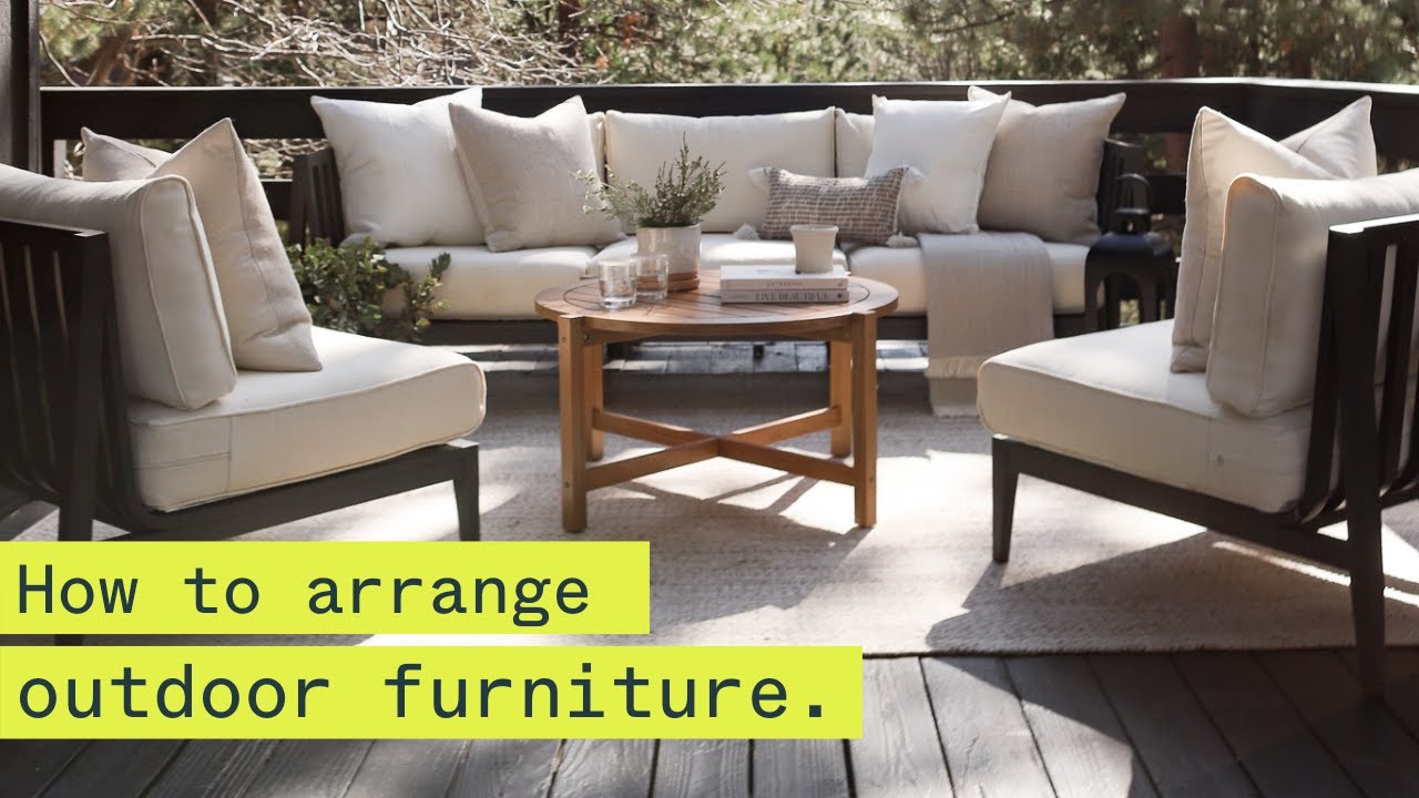 How To Arrange Outdoor Furniture | Outer