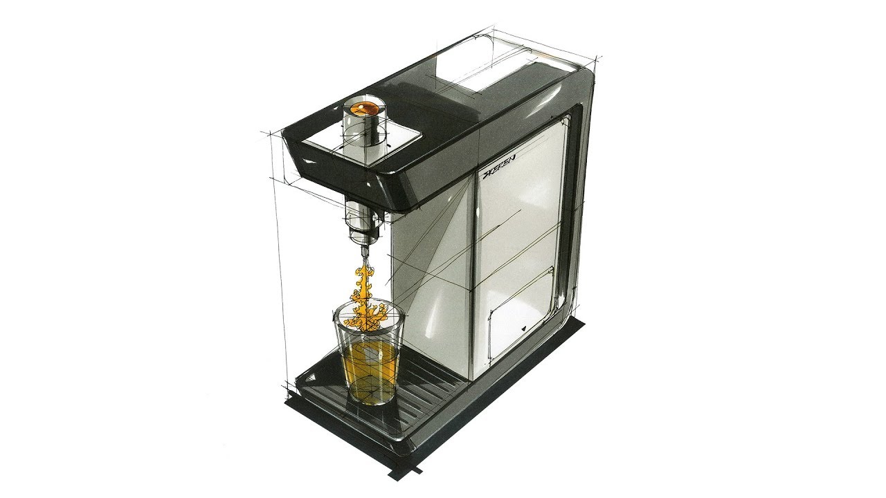 Product Sketch & Design (Water Purifier)