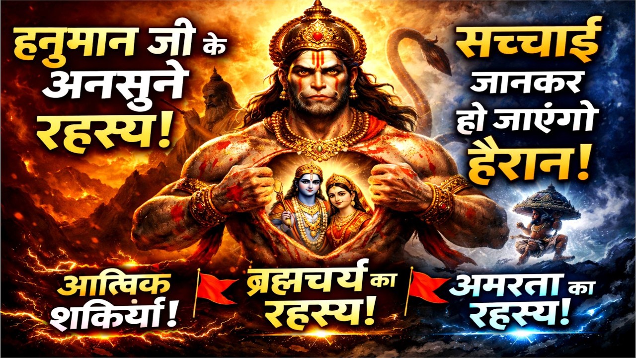 हनुमान जी के रहस्य जो आपने कभी नहीं सुने | अद्भुत कथाएँ और चमत्कार 🚩 | #hanumanstory #hanumanji #ram