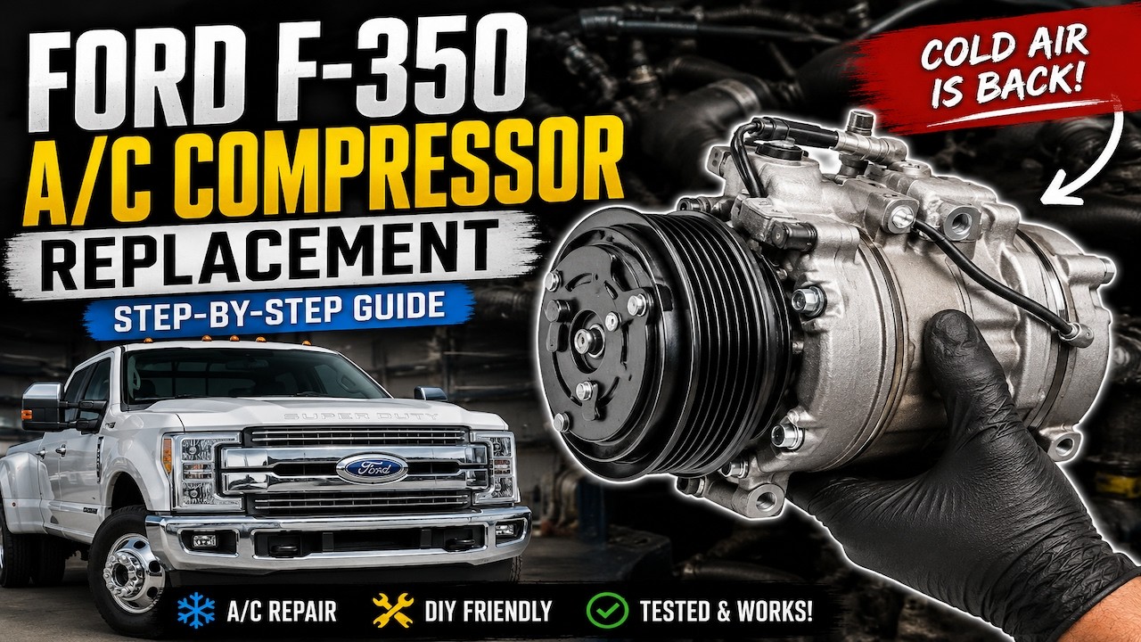 Ford F-350 A/C Compressor Replacement | Complete Air Conditioning Repair Guide