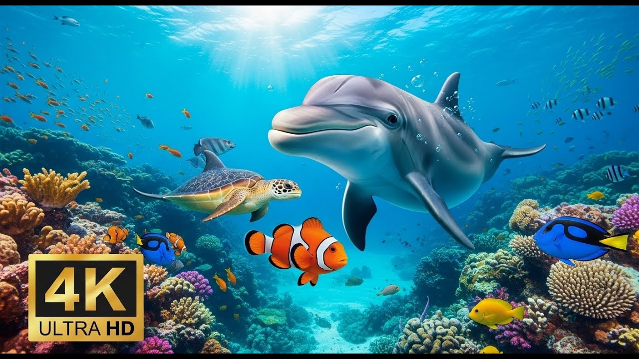 🐡 Ultra HD Aquarium View – Relaxing Fish Tank & Soft Music for Stress Relief