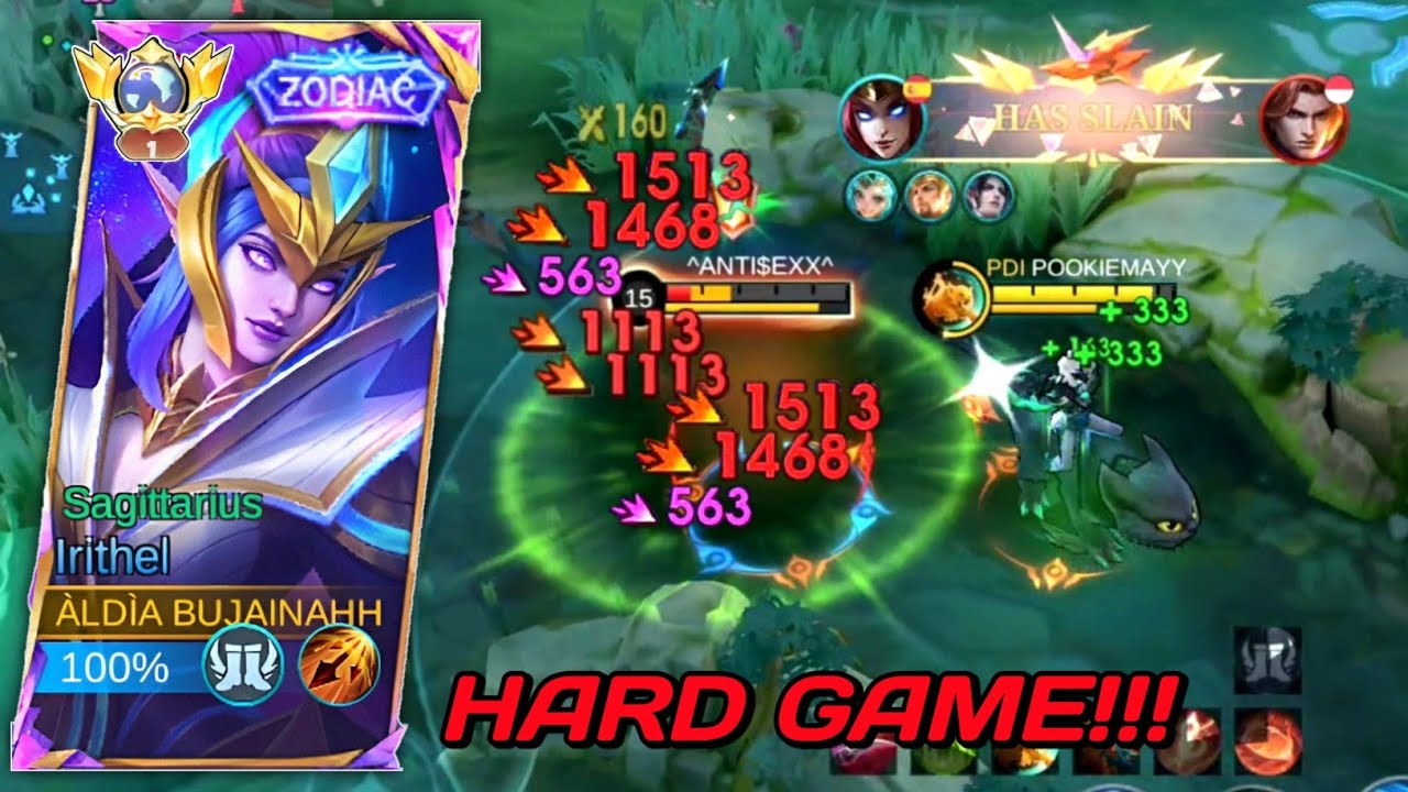 GAMEPLAY IRITHEL SUPER HARD GAME!! FEED DIAWAL NGGK MASALAH | IRITHEL MLBB