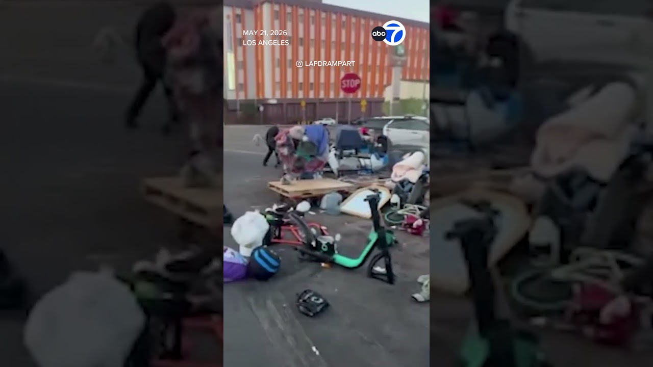 Полиция Лос-Анджелеса заявила об угрозах безопасности в палаточном лагере бездомных, кишащем крысами